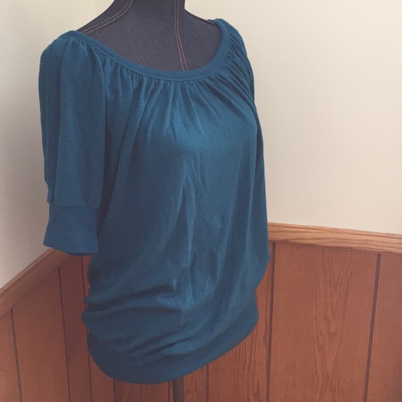Teal knit shirt - Picture 2 of 2
